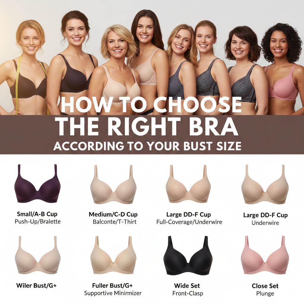 How To Choose The Right Bra According To Your Bust Size