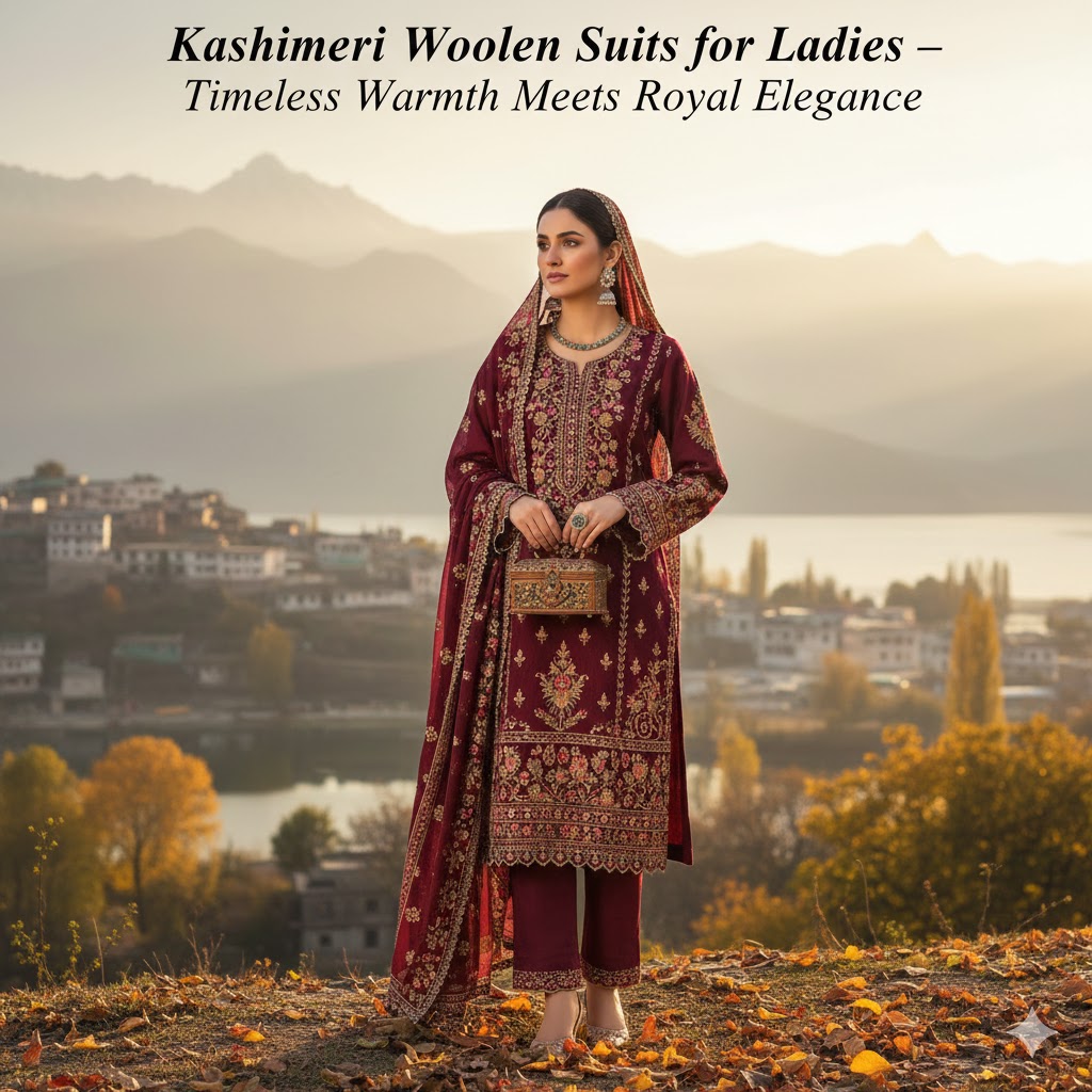 Kashmiri Woolen Suits for Ladies