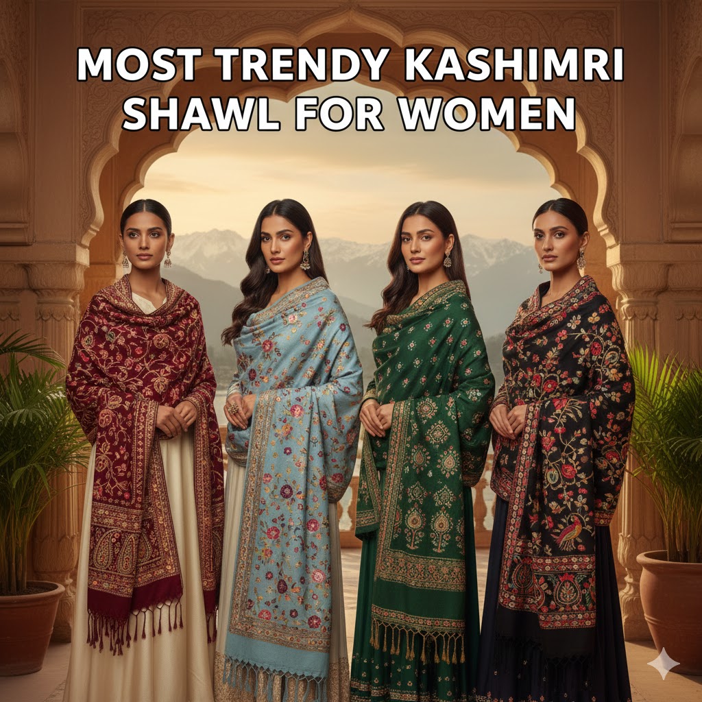 Most Trendy Kashmiri Shawl For Women