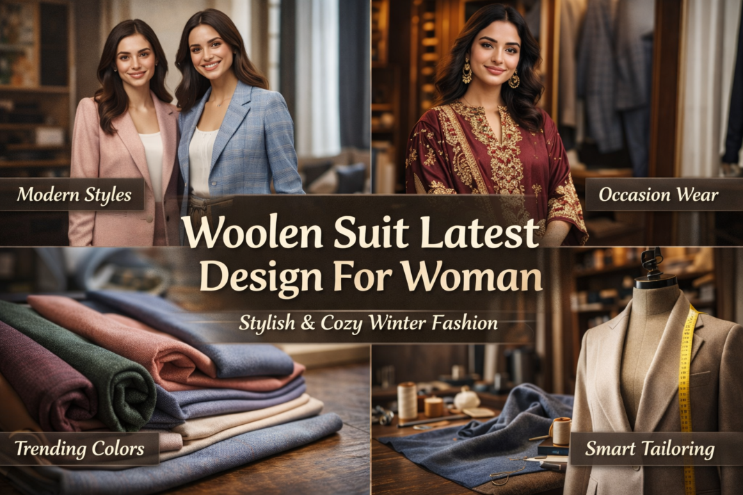 woolen suit design for woman